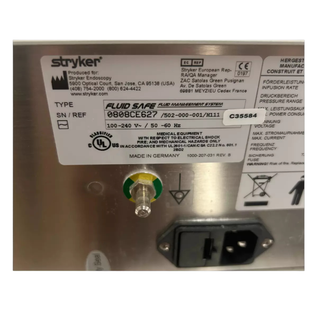 Stryker Fluid Safe - Fluid Management System